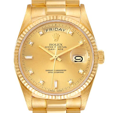 rolex 18 k gold presidental watch list price|rolex day date 40mm price.